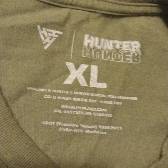 Men's Anime Hunter X Hunter Olive Graphic T-Shirt - Picture 2 of 6